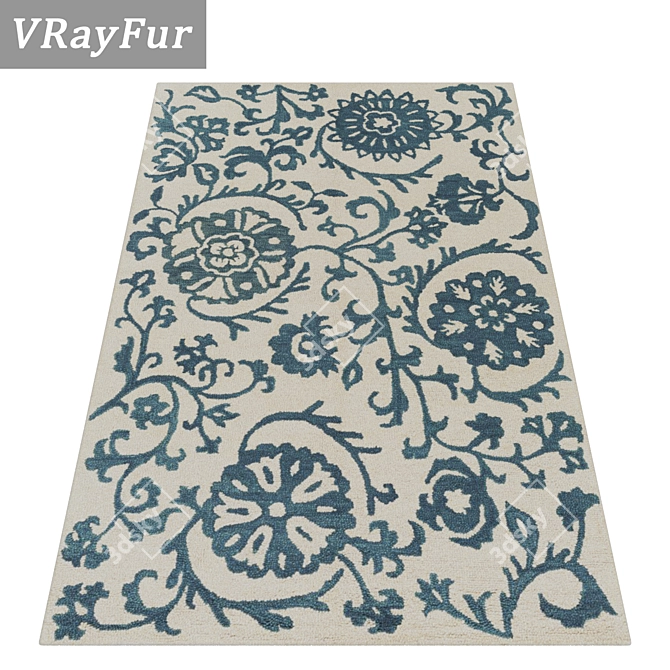 High-Quality Carpet Set 3D model image 2