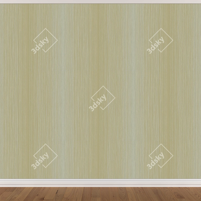 Seamless Wallpaper Set: 3 Colors 3D model image 2