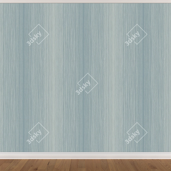 Seamless Wallpaper Set: 3 Colors 3D model image 4