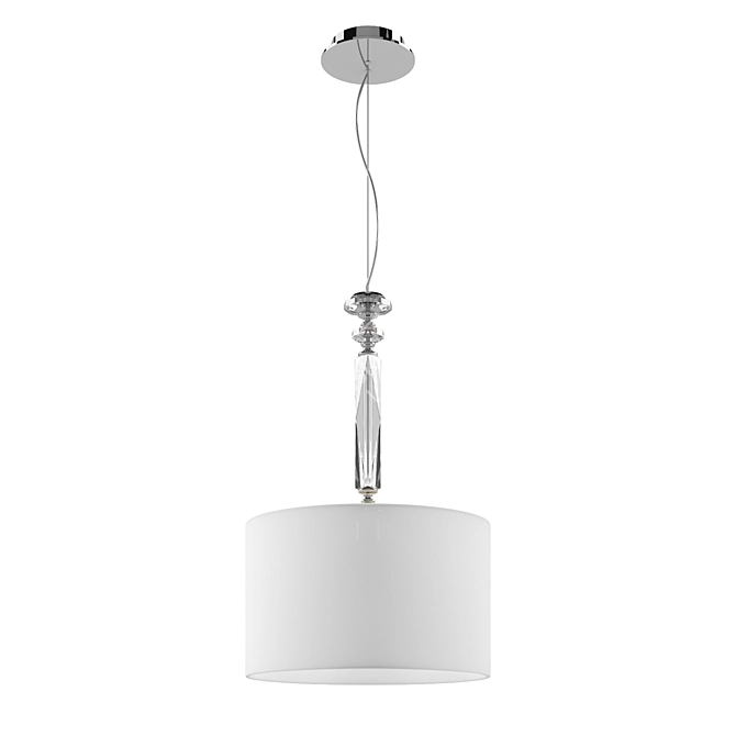 Contemporary Crystal Pendant Light 3D model image 1