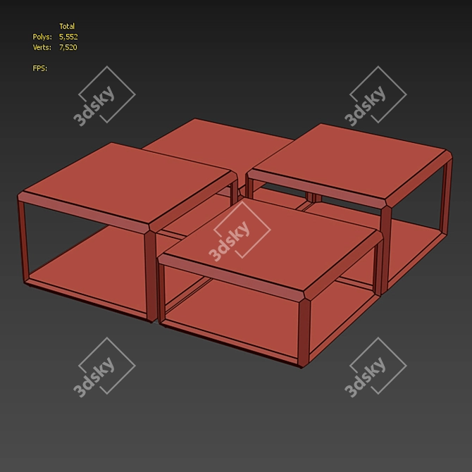 Elegant Eichholtz Coffee Table with Modern Design 3D model image 4