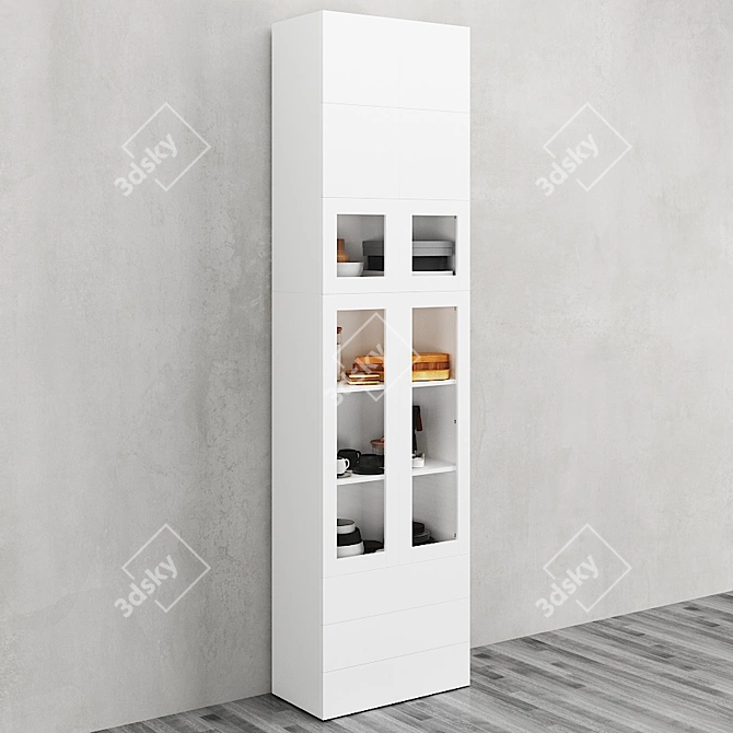 OPHUS Combined Storage Cabinet with ZARA HOME Set 3D model image 7