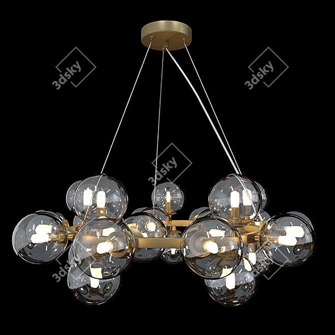 Maytoni Dallas MOD548PL-25G Golden Pendant Lamp 3D model image 1