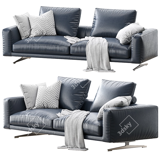 Elegant Campiello Sofa: Perfect for Stylish Comfort 3D model image 1