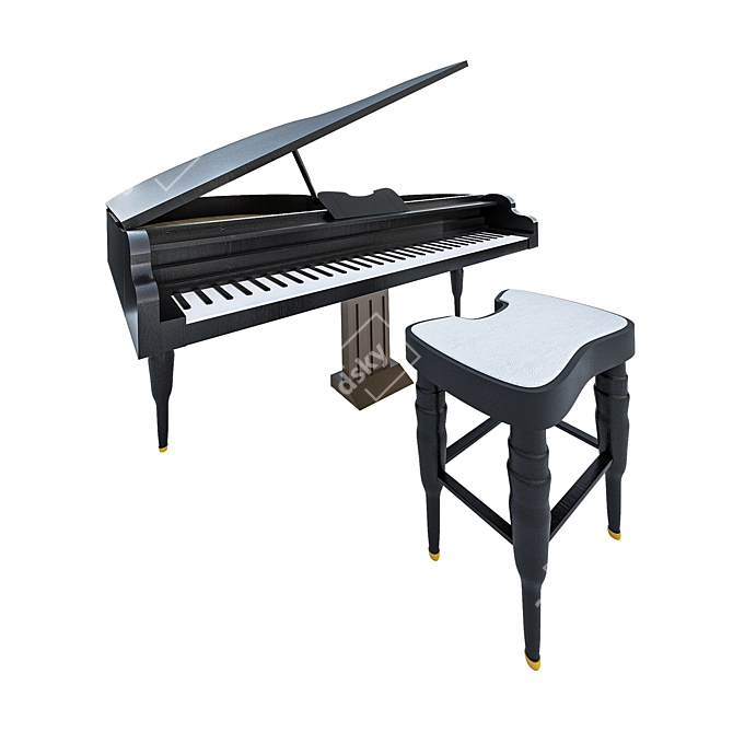 Melody Master Piano - Unleash Your Musical Genius! 3D model image 1