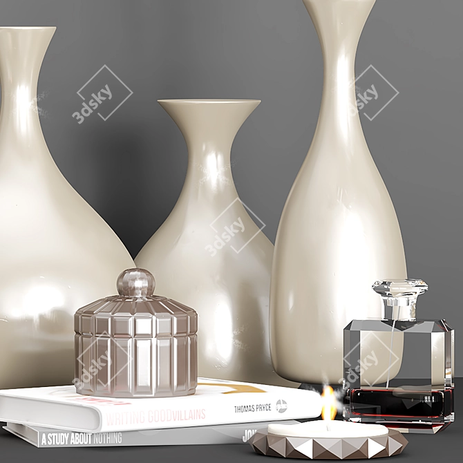 Elegant Home Décor Set 3D model image 3