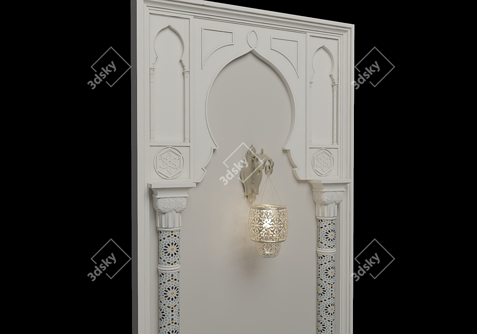 Moroccan Magic: Authentic Décor 3D model image 4