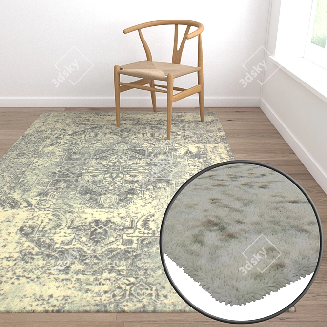 Luxury Carpet Set: High-Quality Textures, Multiple Variations 3D model image 5