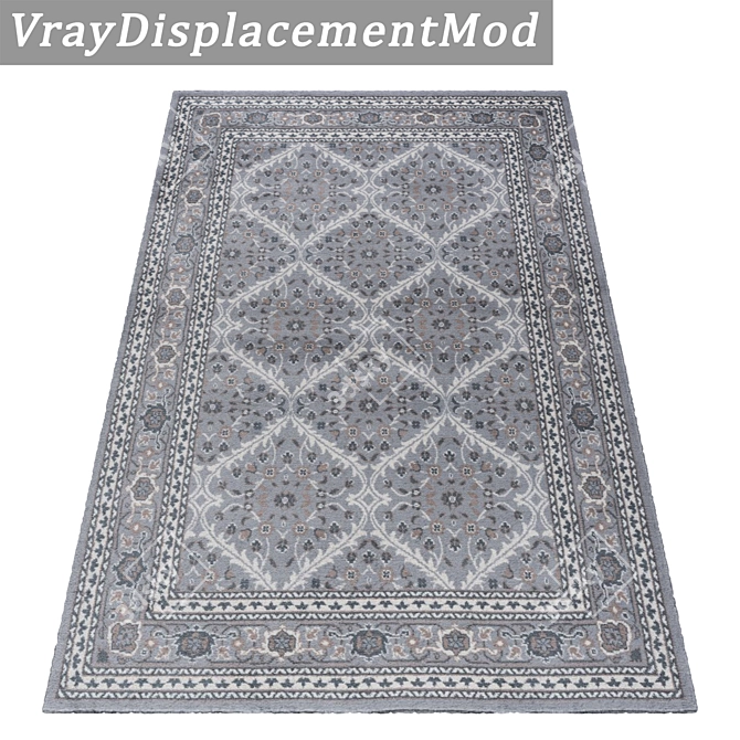 Luxury Textured Carpets Set 3D model image 3