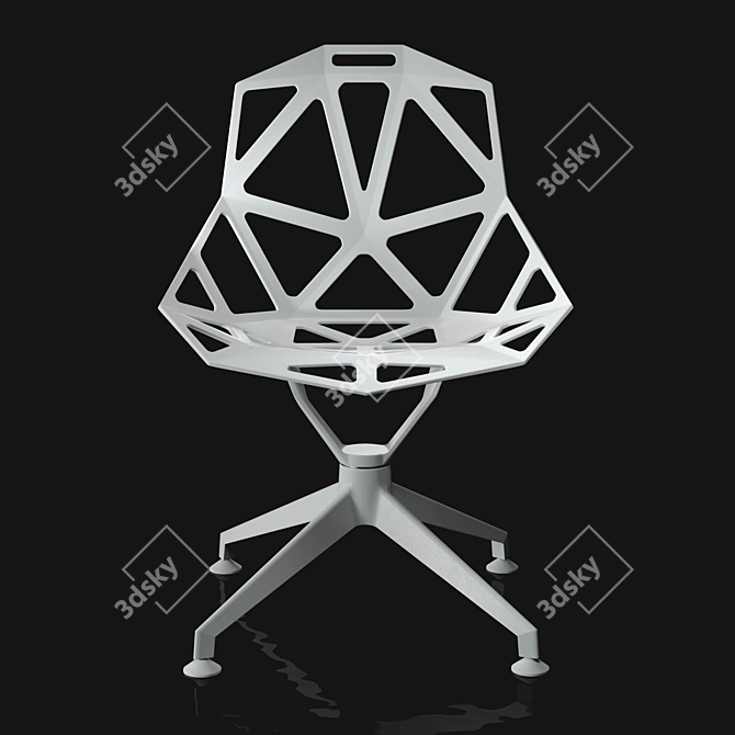 Elegant Chair One 4 Star 3D model image 4