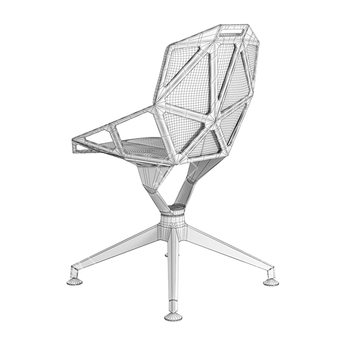 Elegant Chair One 4 Star 3D model image 5