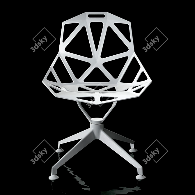 Elegant Chair One 4 Star 3D model image 6