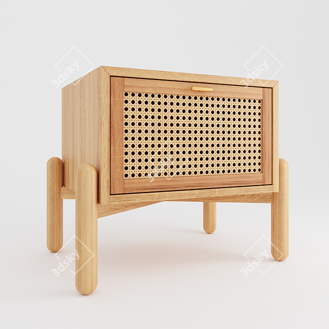 Contemporary Dumas Nightstand | Comité de Proyectos 3D model image 1