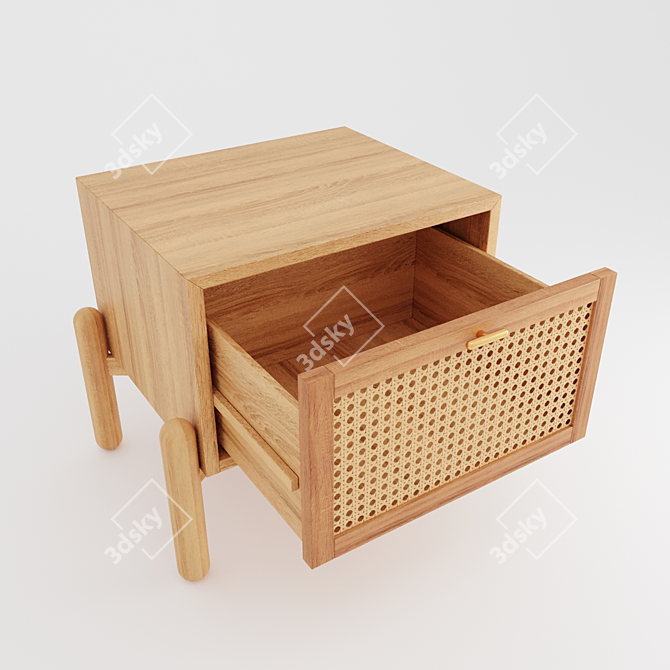 Contemporary Dumas Nightstand | Comité de Proyectos 3D model image 3