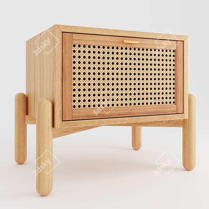 Contemporary Dumas Nightstand | Comité de Proyectos 3D model image 5