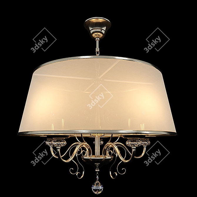 Driana Chandelier - Antique Bronze 3D model image 1