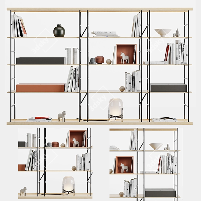 Modern Bost Shelf: Sleek & Stylish 3D model image 1