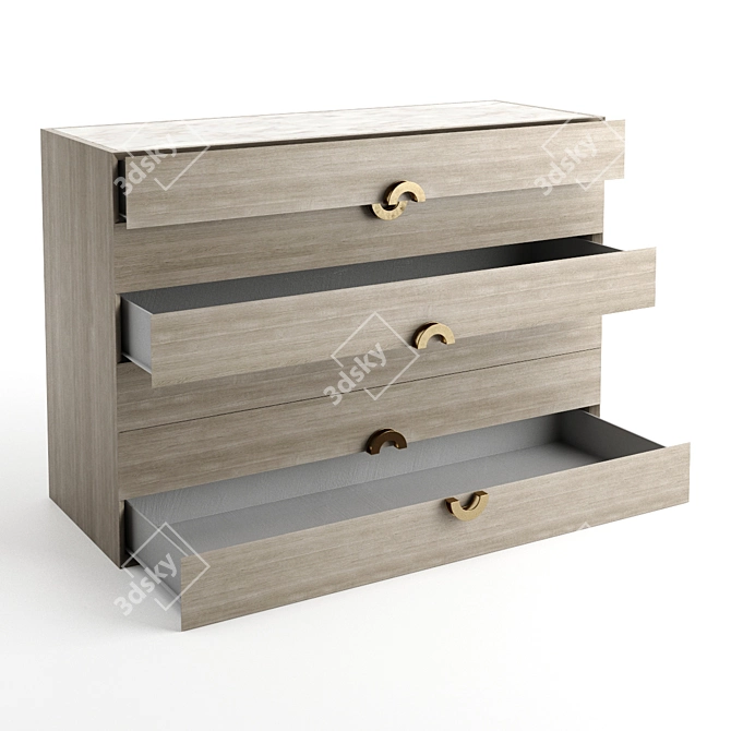 Modern Frato Soho Chest of Drawers 3D model image 4