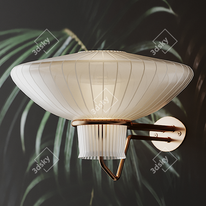 Sleek Asplund Wall Lamps 3D model image 2