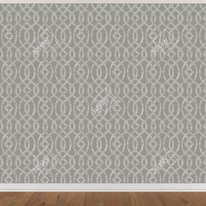 Seamless Wallpaper Set 684 (3 Colors) 3D model image 3