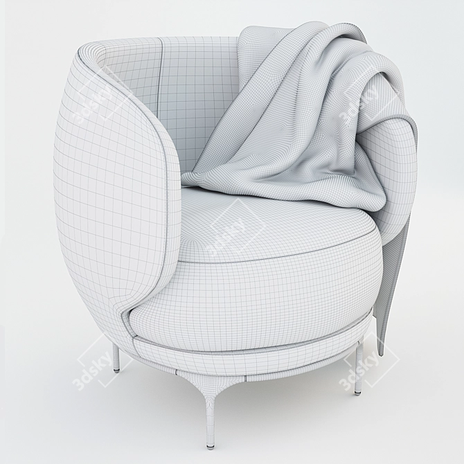 Vuelta 72 Armchair: Ultimate Designer Comfort 3D model image 4