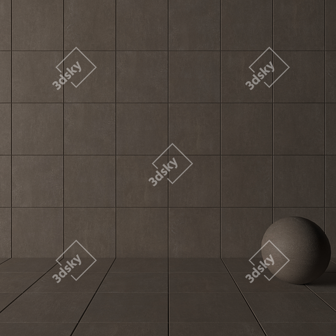 Praga Vizon Concrete Tiles Set 3D model image 3