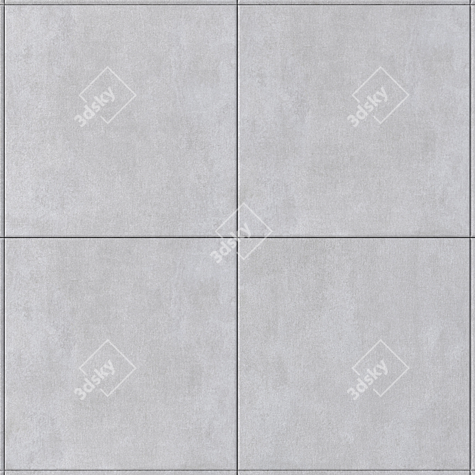 Savoy Gray Concrete Wall Tiles 3D model image 2