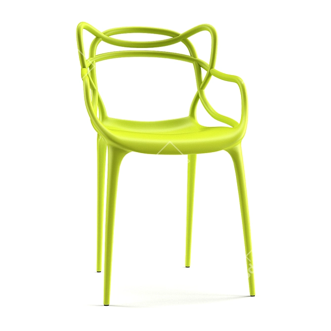 Sleek Viti Chair 3D model image 1