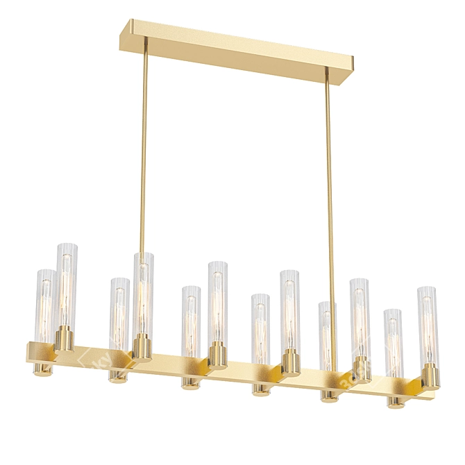 Elegant Pastis Chandelier 3D model image 1