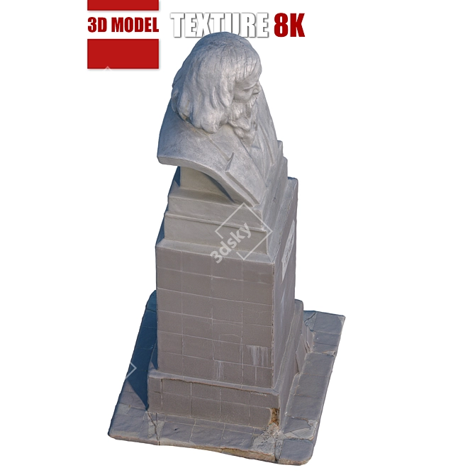 Mendeleev Sculpture: Detailed 3D Model 3D model image 2