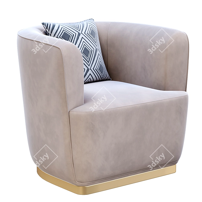 Saint Flor Accent Chair 3D model image 1