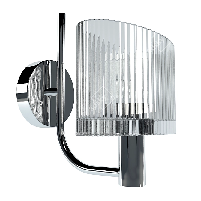 Sleek Chrome Newport Light 3D model image 1