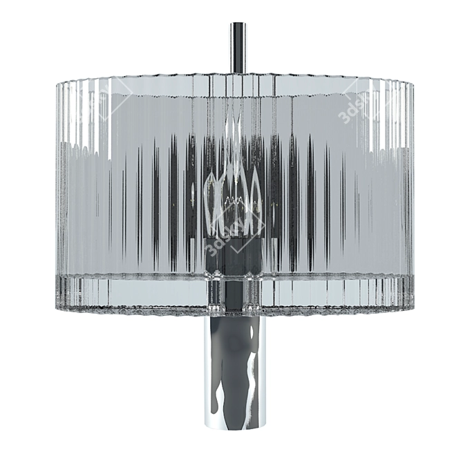 Sleek Chrome Newport Light 3D model image 2