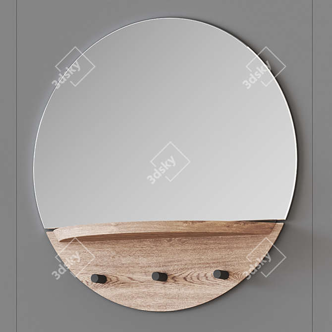 Heavenly Enzo - Decorative Bathroom Mirror 3D model image 1