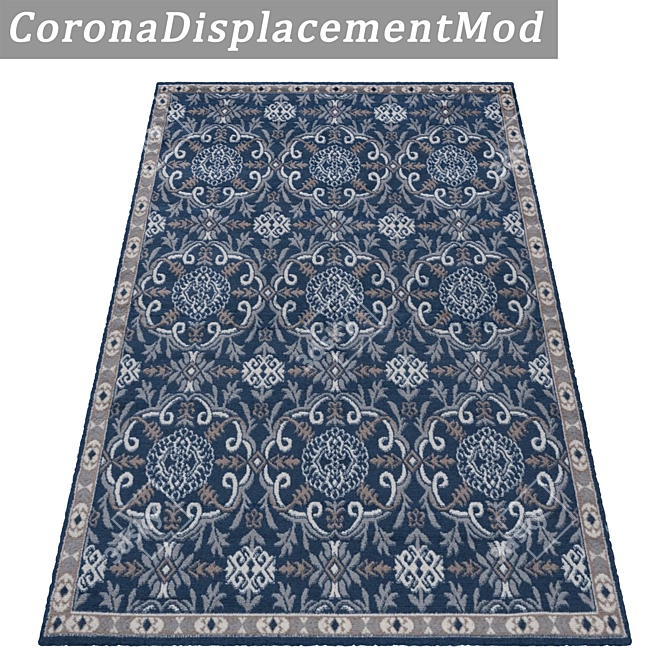 Premium Carpet Set: High-Quality Textured Rugs 3D model image 4