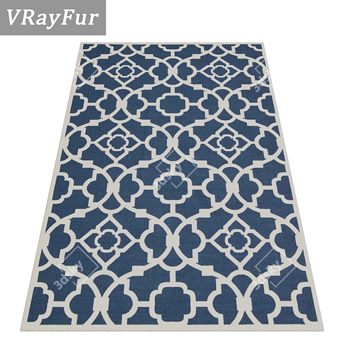 Luxury Carpet Set - High-Quality Textures 3D model image 2