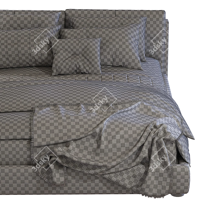 Luxury Sleep Solution: MASSIMOSISTEMA BED / Poltrona Frau 3D model image 5
