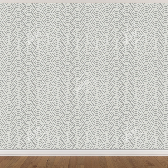 Seamless Wallpaper Set - 3 Colors 3D model image 4