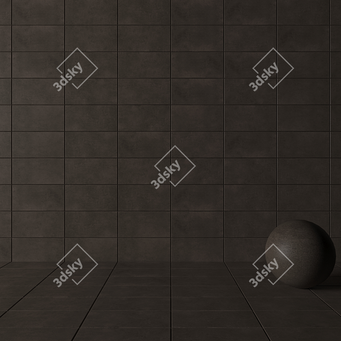 Lupus Vizon: Stylish Concrete Wall Tiles 3D model image 3