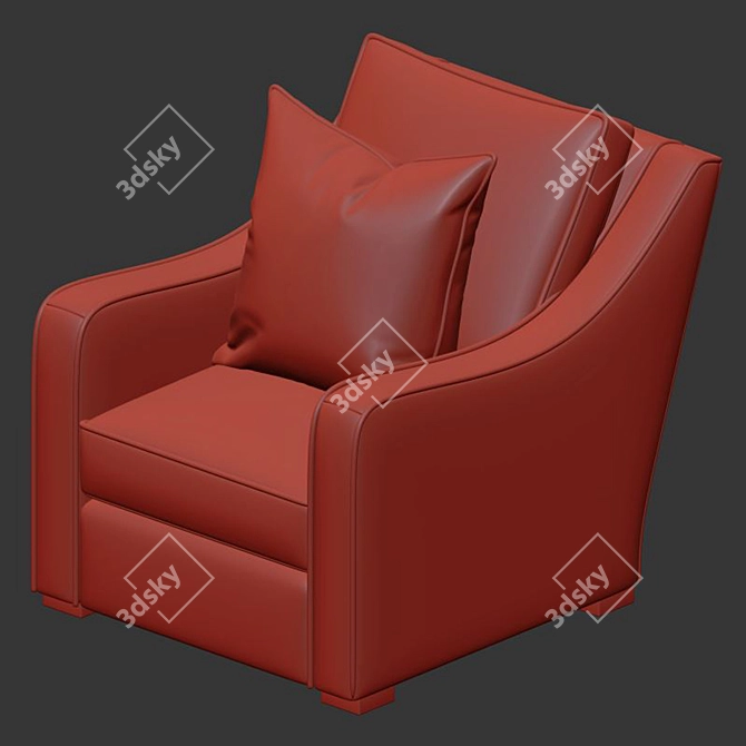 Elegant Verano II Armchair 3D model image 3