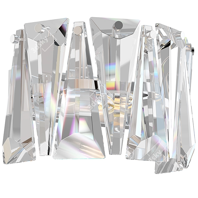 Maytoni Puntes Wall Lamp: Modern Chrome Bra 3D model image 1