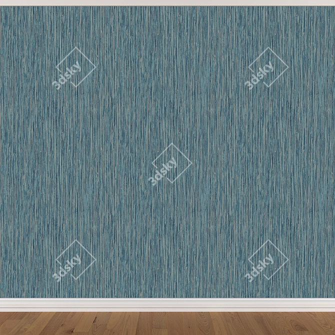 Seamless Wallpaper Set - 3 Color Options 3D model image 3