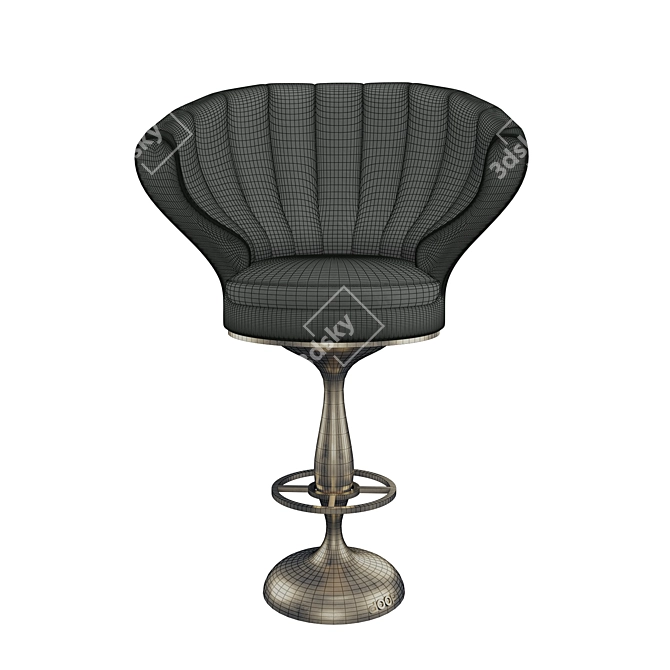 Sleek TurboDoop Stool 3D model image 10