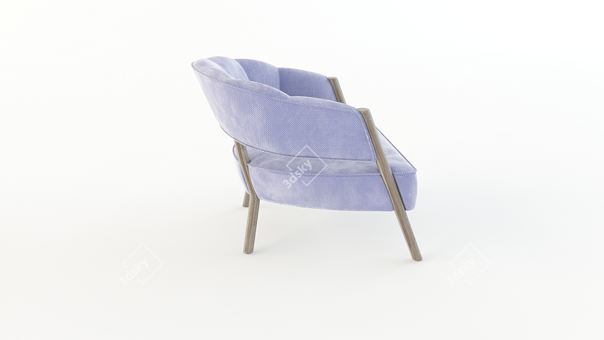 Elegant Ellen Armchair: High-quality 3D Model 3D model image 3