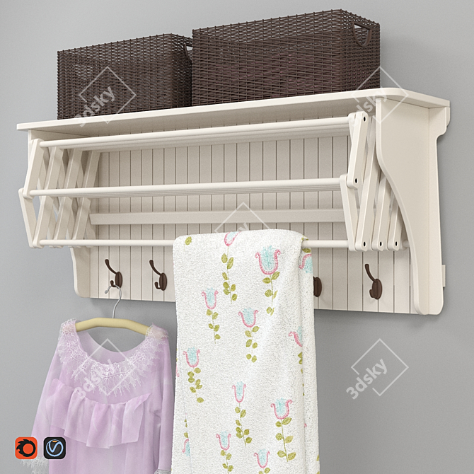 Provance Clothes Dryer 3D model image 1