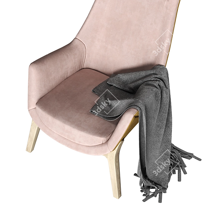 Grilli Wilde Armchair: Elevated Elegance 3D model image 4