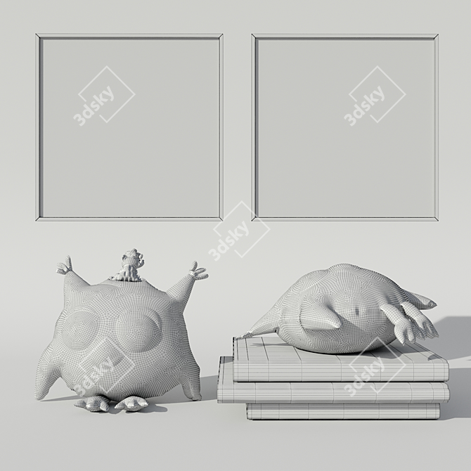 Sovunya Nursery Set: Art, Books & Stress Relief Toy 3D model image 2