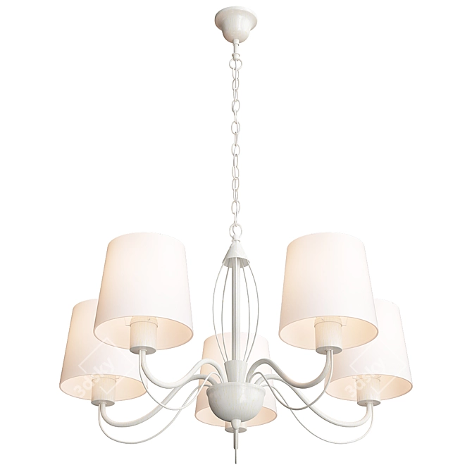 Luxurious Chandelier Collection - 7 Piece 3D model image 2