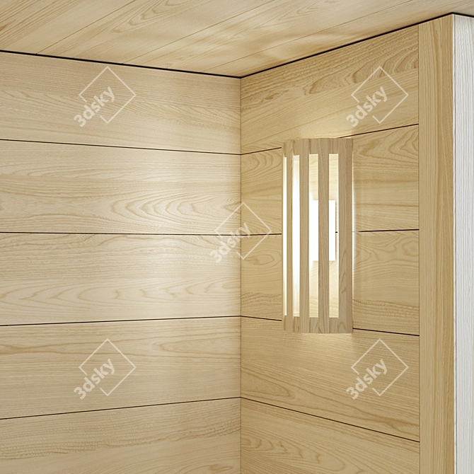 Electric Hidden Heater Sauna 3D model image 2