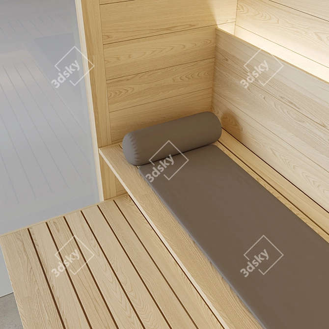 Electric Hidden Heater Sauna 3D model image 3